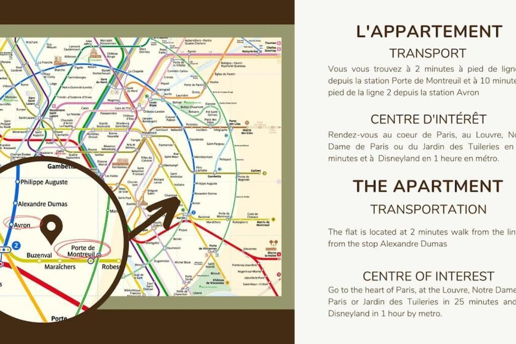 31 8pers 3 Bedroom Pere Lachaise  Nation Apartment Paris